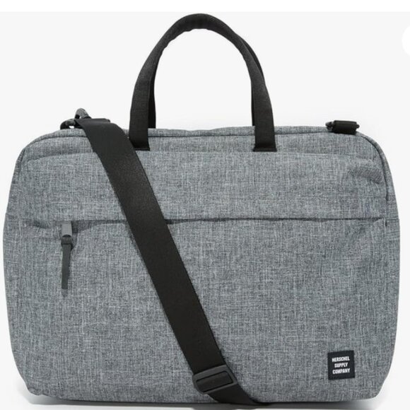 Herschel Sandford Messenger Bag in Raven crosshatch, New without tags